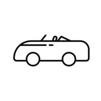 auto icona con linea concetto. vettore illustrazione