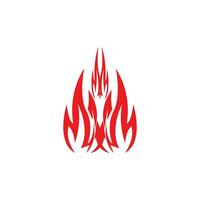 fuoco fiamma logo vettore modello illustrazione