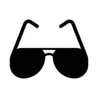 occhiali da sole glifo icona design vettore