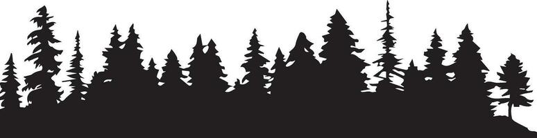 foresta vettore silhouette illustrazione 8