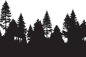 foresta vettore silhouette illustrazione