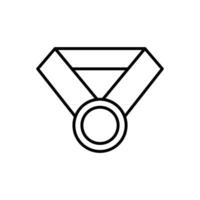 medaglia icona. schema icona vettore