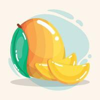 isolato Mango frutta icona salutare cibo vettore illustrazione