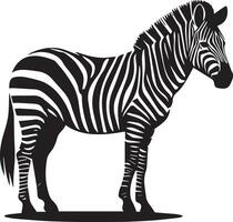 zebra animale vettore silhouette