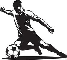 calcio giocatore posa vettore silhouette illustrazione nero colore, calcio giocatore vettore silhouette