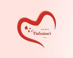 contento san valentino giorno carta con cuore e scritta. vettore illustrazione. contento San Valentino giorno carta con cuore forma vettore modello disegno,