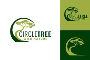 cerchio logo un' versatile logo design con un' circolare forma, adatto per vario Marche e aziende guardare per un' semplice e estetico visivo rappresentazione. vettore