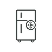 frigorifero logo modello vettore