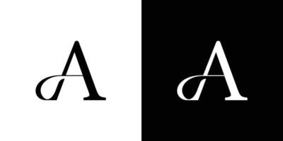 lettera un' monogramma vettore logo design