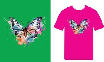 farfalla t camicia vettore design