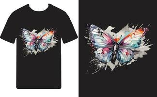 farfalla t camicia vettore design