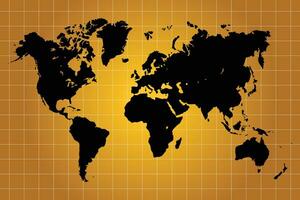 astratto carta geografica di In tutto il mondo vettore