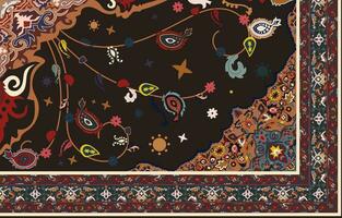 tradizionale tappeto, indigeno le persone, simbolo di a forma di S, credenza di draghi lussuoso tappeti. persiano tappeto modelli motivi colori e disposizione vettore