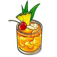 cocktail mai tai vettore