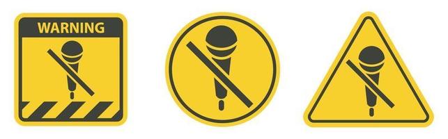 non registrare,non utilizzare l'icona del microfono,simbolo dell'altoparlante vettore