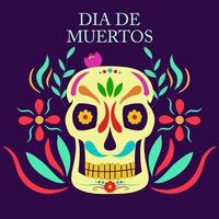 el dia de muertos, giorno dei morti messicano vettore