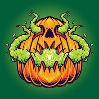 zucche vape halloween illustrazioni vettore