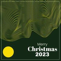 allegro Natale 2023 retrò stile futuristico sfondo astratto vettore