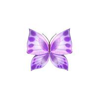 mano disegnato astratto farfalla nel viola toni vettore