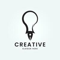 creativo idee per portafortuna o logo design. vettore illustrazione