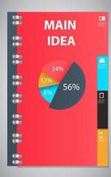 illustrazione vettoriale di progettazione del modello di infografica