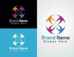 vettore colorato azienda sito web logo collezione o logo impostato