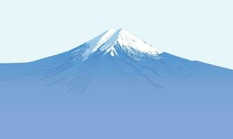 vettore bellissimo Giappone fuji montagna paesaggio vettore illustrazione