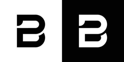 lettera B monogramma vettore logo design
