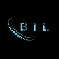 bil lettera logo creativo design. bil unico design. vettore