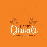 felice poster di diwali vettore