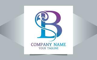 lettere B logo vettore design