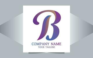 B lettere logo vettore design