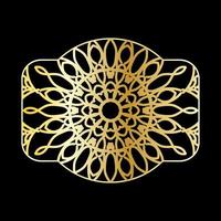 design di mandala indiano ornamentale di lusso vettore