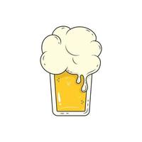 icona del vettore design del bicchiere di birra, elementi di bevande a destinazione singola.