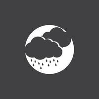 pioggia icona e simbolo vettore modello illustrazione