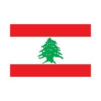 Libano bandiera. libanese bandiera. vettore. vettore