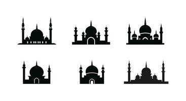 islamico vettore arte silhouette serenità