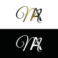 lettera am lusso moderno monogramma logo vettore disegno, logo iniziale vettore marchio elemento grafico illustrazione design modello