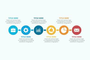 presentazione attività commerciale cerchio Infografica modello con 6 passo elementi vettore illustrazione