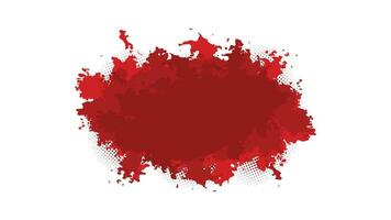 rosso colore spruzzo moderno spazzola ictus sfondo vettore
