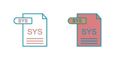 SYS vettore icona