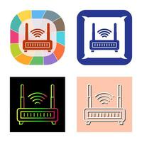 Wi-Fi router vettore icona