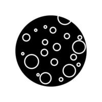 Luna icona vettore. pieno Luna illustrazione cartello. pianeta simbolo o logo. vettore
