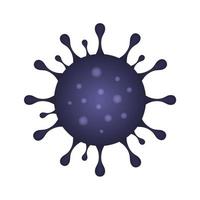 vettore del virus corona 3d. modello per il tuo design