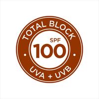 UV, protezione solare, Total Block SPF 100 vettore