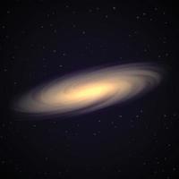galassia a spirale vorticosa sul modello spaziale per il tuo design vettore