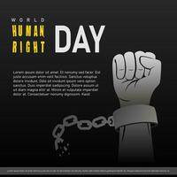 mondo umano diritti giorno, 10 dicembre, adatto design per saluto carta striscione, manifesto, e sociale media inviare vettore