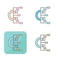 icona del vettore del diagramma di flusso