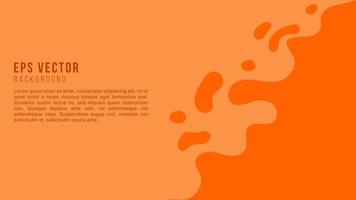 illustrazione vettoriale di sfondo astratto liquido arancione eps