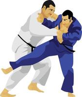 judo giappone arte marziale tradizionale vettore